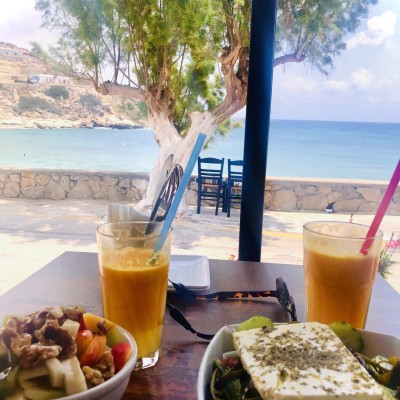 Lunch op Karphatos