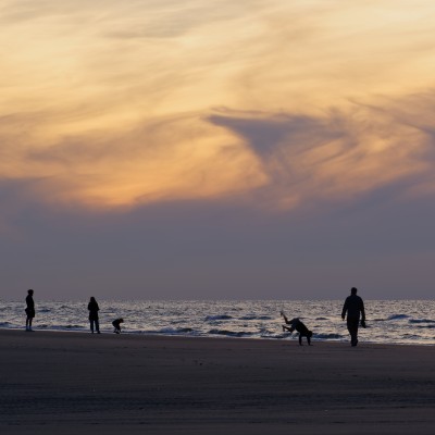 Mooie zonsondergang op Ameland