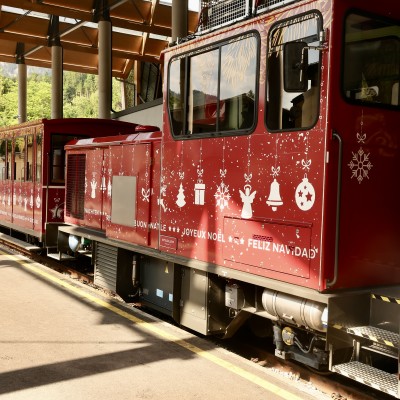 In mei met de kersttrein