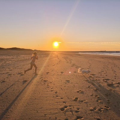 Zonsondergang in zeeland
