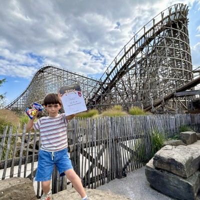 Diploma voor dapperheid in Toverland.