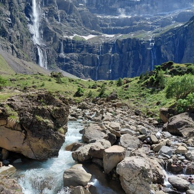 Watervallen bij Cirque de Gavarnie
