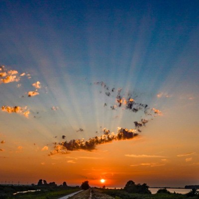 Zonsondergang op Tiengemeten