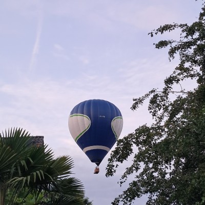 Lekker hoog in balon