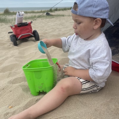 In trance op het strand