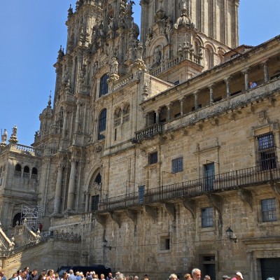 Aankomst in Santiago de Compostela