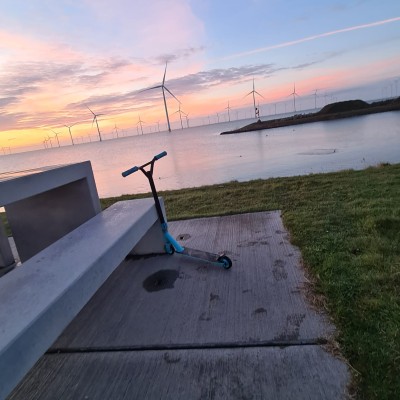 Zonsondergang Breezanddijk