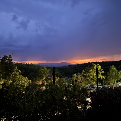 Wolkbreuk in de Ardeche