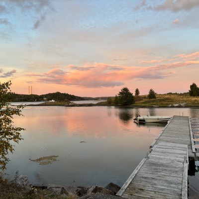 Zonsondergang in Myggenäs