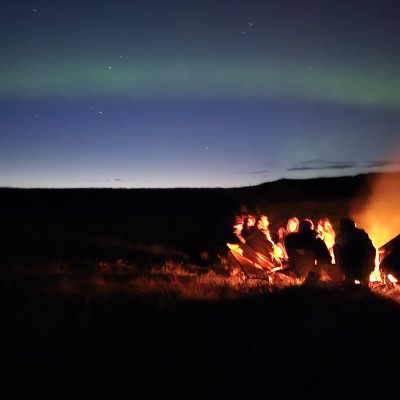 Gezelligheid onder het noorderlicht