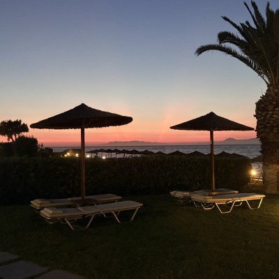 Zonsondergang op Rhodos