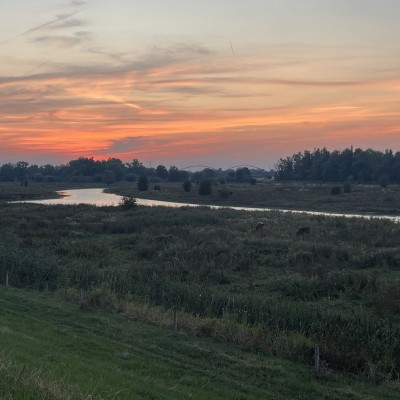 Prachtige zonsondergang