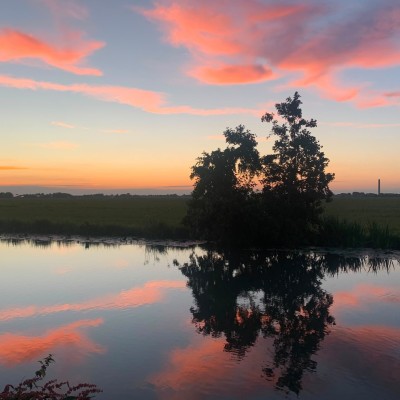 Zonsopgang in de Krimpenerwaard