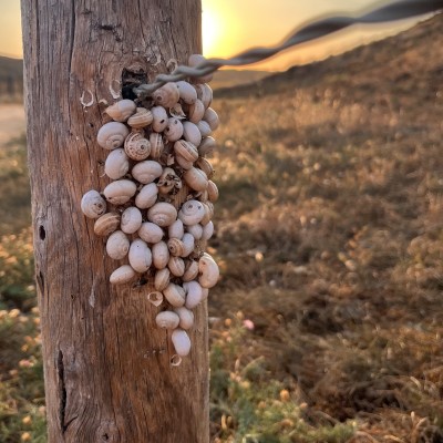 Slakken paaltje in de duinen