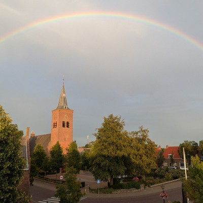 Regenboog boven Bles
