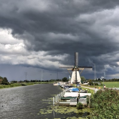 Dreigende wolkenlucht