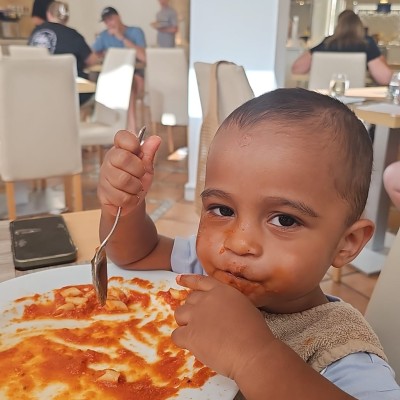 Lekker eten met mama en papa in tenerife