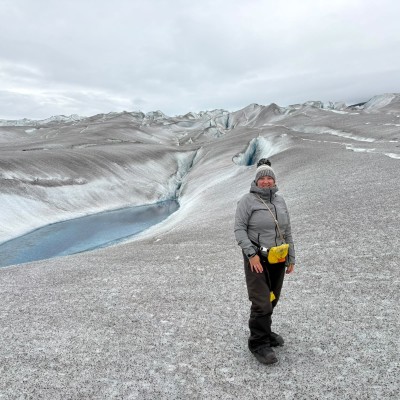 Boven op de Taku Glacier Juneau Alaska
