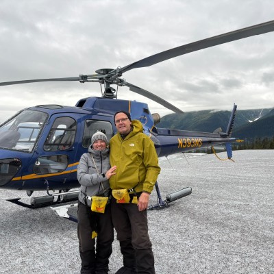 Boven op de Taku Glacier Juneau Alaska