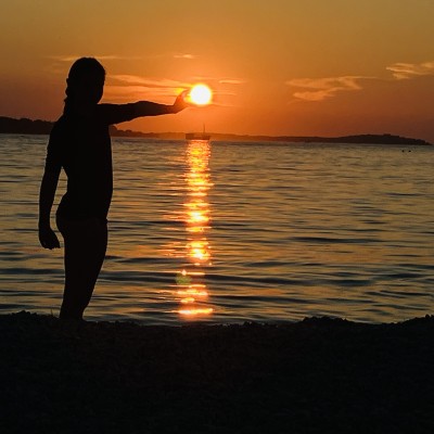Zonsondergang Istrie Kroatie