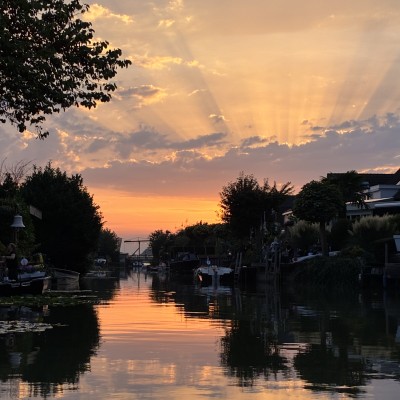 Prachtige zonsondergang