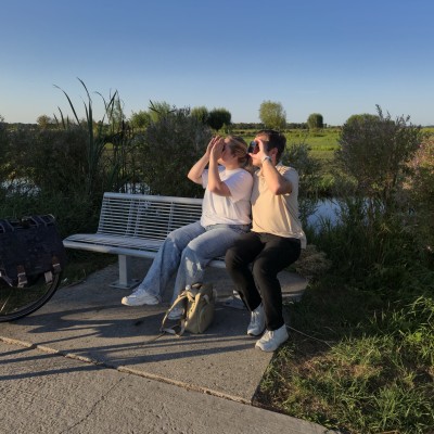 Samen kijken naar de zonsverduistering in de Gouderakse polder
