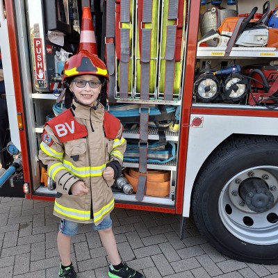 BrandweermanTom bij Timmerdorp Leerdam
